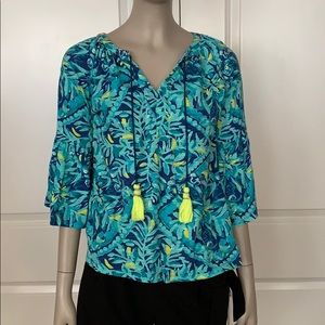 Lilly Pulitzer Coastal Jersey Bell Sleeve Top